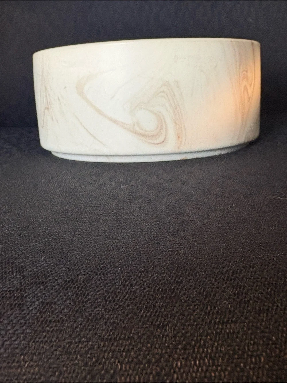 Marbled Ceramic Planter or Bowl - Cream & Beige